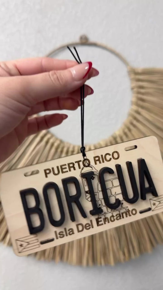 Boricua Car Charm